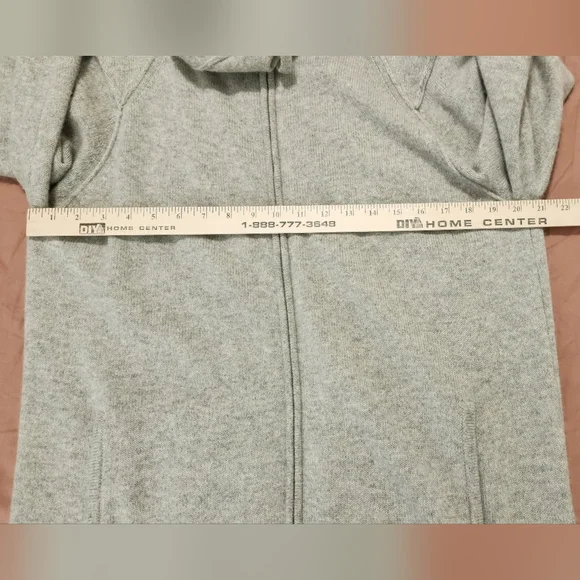 Mens naked cashmere zip up hoodie - Picture 3 of 6